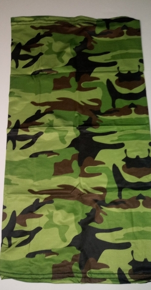 Green Camouflage face shield bandana - Picture 1 of 6